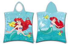 Disney Princess Ariel Little Mermaid Kids Hooded Beach Towel Poncho