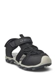 Fipa Kids Closed Toe Sandal Black ZigZag