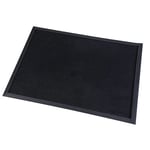 Paperflow Tapis d'accueil extérieur en caoutchouc - 60 x 80 cm trafic important noir