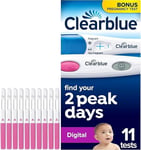 Clearblue Digital 10 Ovulation Tests and 1 x Rapid Pregnancy Test