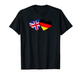 UK Germany Flag T Shirt Heart British German Love Cute T-Shirt