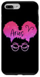 Coque pour iPhone 7 Plus/8 Plus Bélier Zodiac Mélanine Cheveux Afro Astrologie Anniversaire