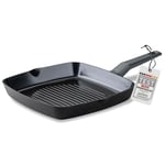 FACKELMANN Statement Poêle grill 28 cm – Poêle à revêtement en céramique – Aluminium recyclé avec revêtement anti-adhésif – Pour tous les types de feux, y compris l'induction, sans PFAS