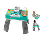 Fisher-Price Baby & Toddler Activity Table, Laugh & Learn Mix & Learn DJ Table, Musical Learning Toy with Lights & Sounds, UK English Version, HTK83