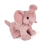 HISTOIRE D'OURS - Peluche Doudou Eléphant - Rose - 35 cm - Collection Preppy Chic - Idée Cadeau Enfants ou Naissance pour Bébé - Doudou Original & Très Doux - HO3143