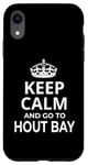 Coque pour iPhone XR Hout Bay Souvenirs / Inscription « Keep Calm And Go To Hout Bay ! »