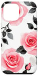 Coque pour iPhone 12 Pro Max Rose aquarelle Roses florales Roses roses roses