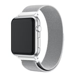 Apple Watch 42mm milanese ruostumattomasta teräksestä valmistettu ranneke - Hopea Hopea/Harmaa