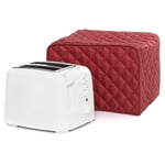 Compact 2-Slice Toaster Cover with Extra Wide Slots for Thick Bread