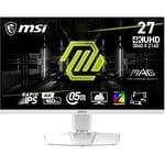 MSI MAG 274URFW 27 Inch UHD Gaming Monitor - 3840 x 2160 Rapid IPS Panel, 160 Hz / 0.5ms (GtG, Min.), 133% sRGB Colour Gamut, Frameless Design, VESA DisplayHDR 400 - DisplayPort 1.4a, HDMI™, USB Type-