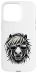 Coque pour iPhone 15 Pro Max Shetland Pony s Funny Shetland avec attitude