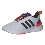 adidas Racer Tr21 K Chaussures de Course, FTWR White Core Black Lucid Blue, 35 EU