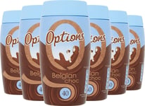 Options Belgian Chocolate Instant Hot Chocolate Drink 395g (6 pack)