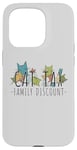 Coque pour iPhone 15 Pro Cat Tax Family Discount Médias sociaux Tendance Mème