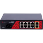 Safire HiPoE Switch, 120W, 6 PoE 30W + 2 Hi-PoE 60W + 2 Uplink..