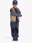 Polarn O. Pyret Kids' Recycled Water Resistant Outerwear Trousers, Blue