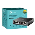 TP-Link 5-Port Gigabit Ethernet Managed Network Switch, Web Interface Support QoS VLAN IGMP Snooping, Ethernet Network Hub, Easy Management (TL-SG605E)