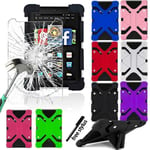 Silicone Stand Cover Case+screen Protector For Amazon Kindle Fire 7"8"8.9"tablet