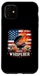 Coque pour iPhone 11 Meats Whisperer Barbecue avec drapeau américain
