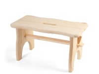 Tabouret en Bois Claire Haut 21 CM Brun H&h