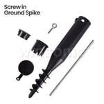 Screw In Spike Heavy Duty Rotary Washing Line Ground Spike Clothes Airer Parasol