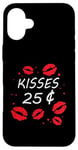 Coque pour iPhone 16 Plus Bisous 25 Cents Love Heart Funny Valentines Day