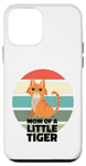 Coque pour iPhone 12 mini Chat orange tigre rayures animal maman petit félin