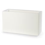 JARDINIÈRE RECTANGULAIRE BLANC 100X40 CM H 40 MOD. SCHIO CASSA