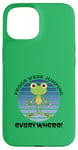 Coque pour iPhone 15 Les grenouilles de pesach de Pâque pour enfants sautaient partout mignonnes