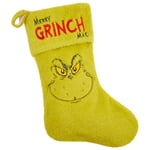 The Grinch Chaussette de Noël en Peluche, Décoration Festive Amusante à Suspendre 44cm