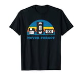 Never Forget T Shirt Funny Floppy Disk VHS Tape 90s 80s Tee T-Shirt