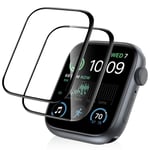 3-PACK Skärmskydd Apple Watch Series 4/5/6/SE 40/44mm Svart ram Transparent 40mm