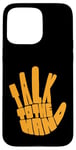 Coque pour iPhone 15 Pro Max Orange Talk To The Hand Graphique couleur orange