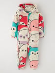 Squishmallows Squishmallow Hood Detail Fleece All In One - Multi, Multi, Size Age: 8-9 Years