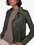 Whistles Agnes Leather Biker Jacket