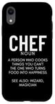 Coque pour iPhone XR Définition du chef Funny Cook Cooking Chefs