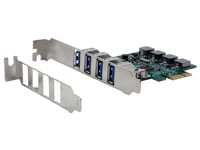 Exsys Gmbh Usb 3.2 Gen 1 Pcie-Kort Med 4 Portar, 3A (Renesas) (Ex-11194)