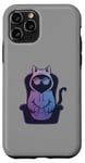 Coque pour iPhone 11 Pro Funny Gamer Cat Cool Jeu vidéo Kitty Funny Gaming Cat Meme