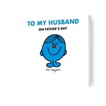 Father's Day Card | Happy Father's Day Husband Mr Men & Little Miss | Mr Perfect