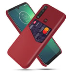 Motorola Bofink Moto G8 Plus Card kuoret - Punainen