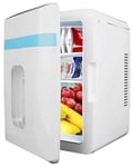 Portable Mini Fridge For Bedrooms Quiet 10L Small Fridge For Car With Cooling And Warming Function Ac+Dc