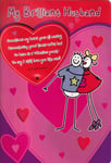 Purple Ronnie Valentine's Card - My Brilliant Husband - Still Love You Like Mad