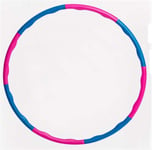 lihai Hula Ring Fitness Hoop Adults Kids Folding Wave Weighted 1kg,Hula Hoop 8 Knots,Kids Hula Hoops for Children Small,Weighted Hula Hoop Fitness Exercise Hoola Hoops for Adults,Kids (6p, Pink,Blue)