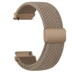 20mm Flätat Solo Loop för Garmin Vivoactive 5/3/3 Music Armband för Garmin VivoMove3/Trend/Sport Venu SQ/SQ2/2plus Rem Jordnära grå Earthy grey 20mm