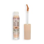 Makeup Revolution IRL Filter Finish Concealer, Medium to Full Coverage, Matte Finish, C8.2, Medium Skin Tones, 6g