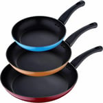 3pc Frying Pan Set 20, 24 & 28cm Forged Aluminium Induction SG-6250 San Ignacio