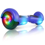 SISGAD Hoverboards, Hoverboard for Kids Self Balancing Electric Scooter 6.5" Two Wheel Smart Hoverboard Board LED Light With 2 * 300W Motor, Best Gift for Kids