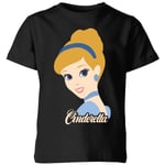 T-Shirt Enfant Disney Silhouette Princesse Cendrillon - Noir - 3-4 ans - Noir