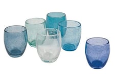 Acapulco Marea Lot de 6 verres à eau 300 ml en pâte de verre soufflé