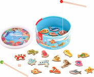 Tooky Toys Magnetspel I Trä - Fånga Fisken - Tooky Toy